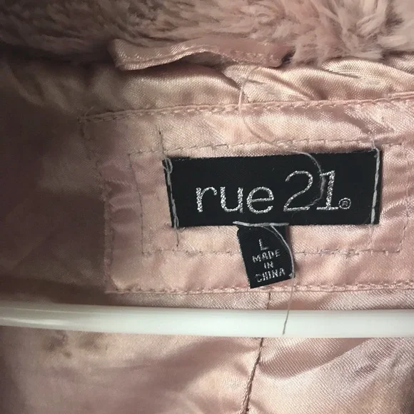 Rue21 Pink Teddy Jacket Plush Cozy Outerwear - Picture 2 of 2